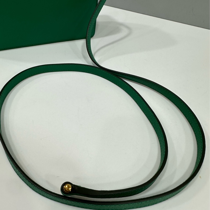 HERMES 孔雀綠ROULIS MINI 18 A刻 斜背包-32