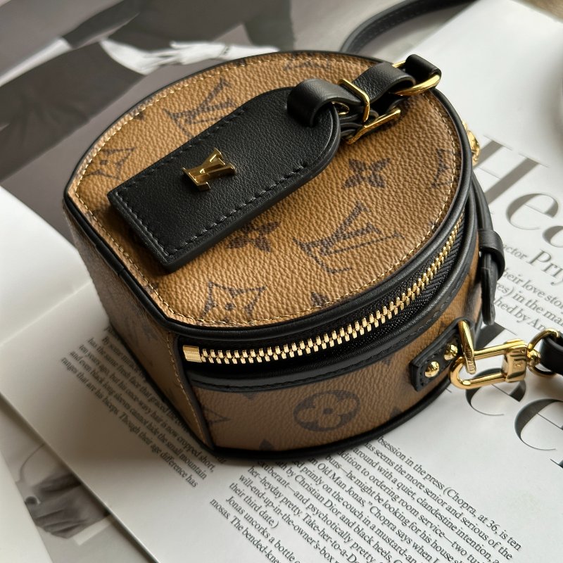 Louis Vuitton M83614 Mini Boîte Chapeau 老花 圓餅包 小廢包 女包 側背包-2