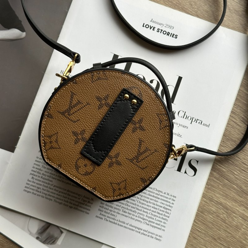 Louis Vuitton M83614 Mini Boîte Chapeau 老花 圓餅包 小廢包 女包 側背包-3