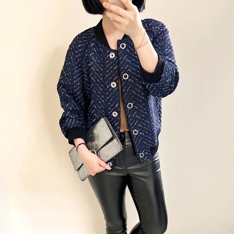 3.1 PHILLIP LIM 藍毛呢緹花外套 M~L/6/8/36/38-2