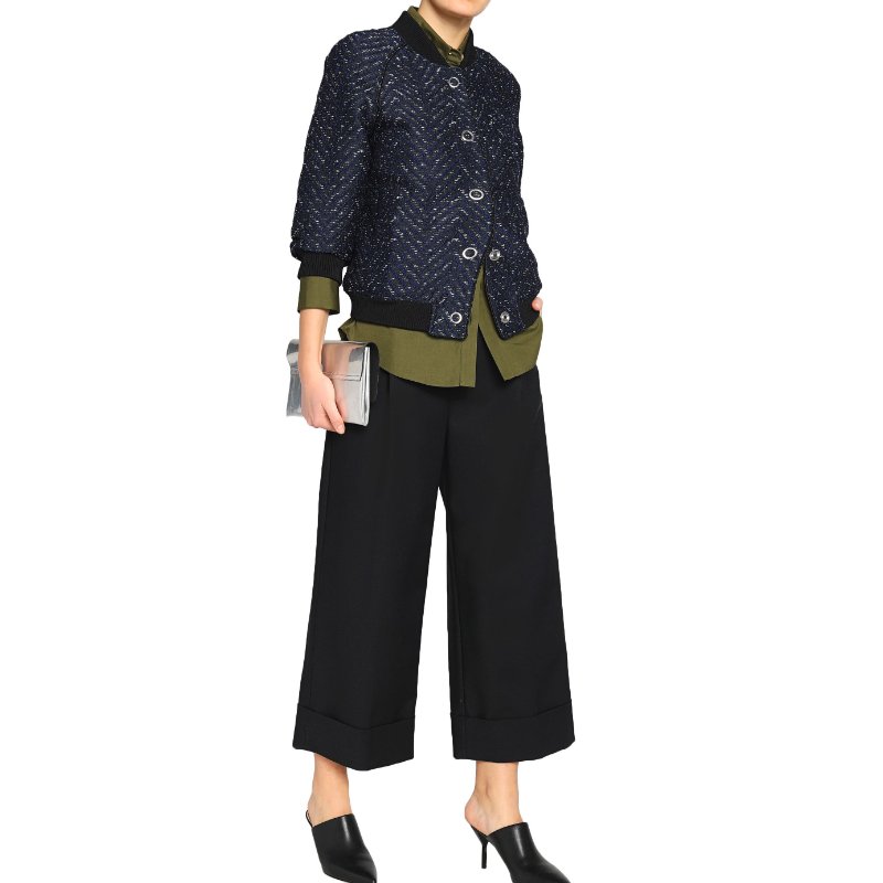 3.1 PHILLIP LIM 藍毛呢緹花外套 M~L/6/8/36/38-3