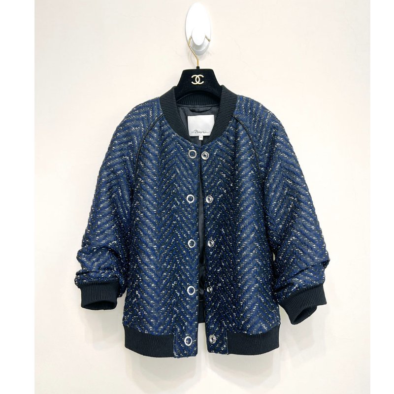 3.1 PHILLIP LIM 藍毛呢緹花外套 M~L/6/8/36/38-4