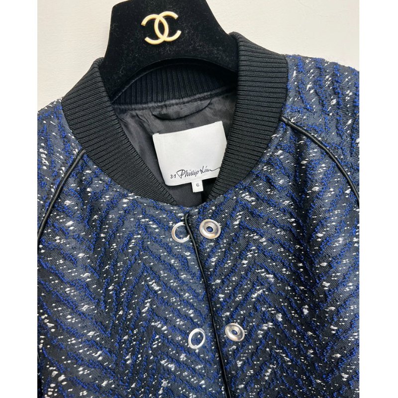 3.1 PHILLIP LIM 藍毛呢緹花外套 M~L/6/8/36/38-12