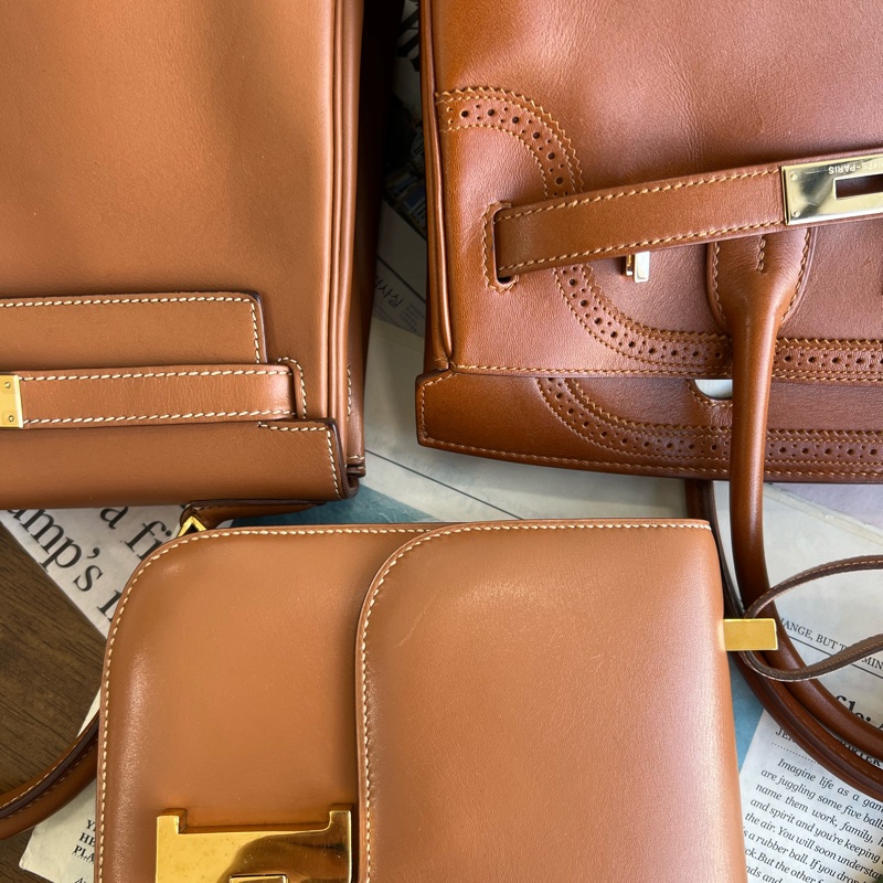 Hermes愛馬仕 Ghillies Caramel Birkin 30 焦糖色 限量 蕾絲系列 Tad皮-3