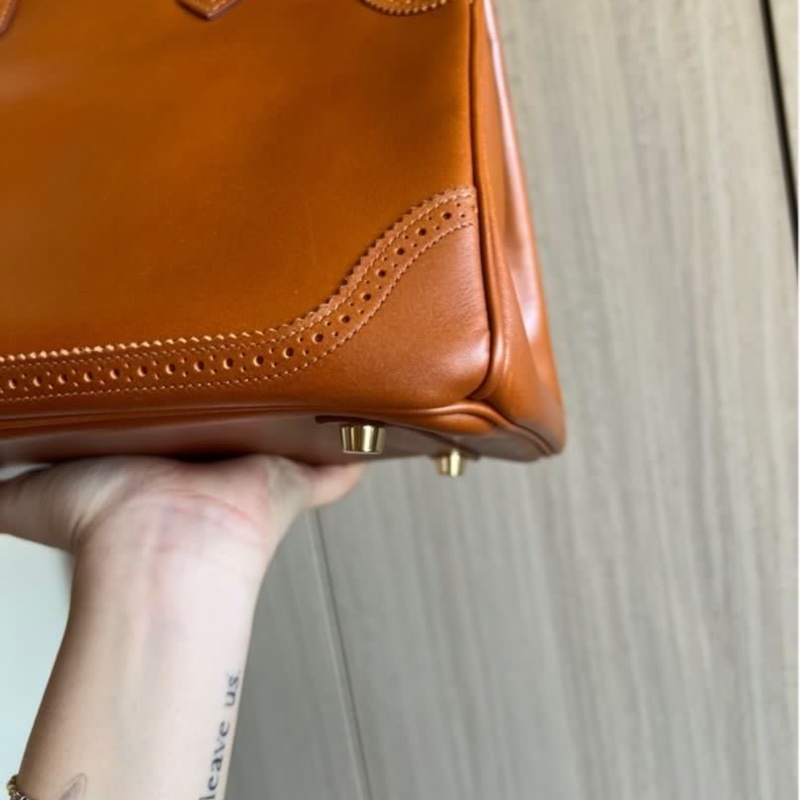 Hermes愛馬仕 Ghillies Caramel Birkin 30 焦糖色 限量 蕾絲系列 Tad皮-7