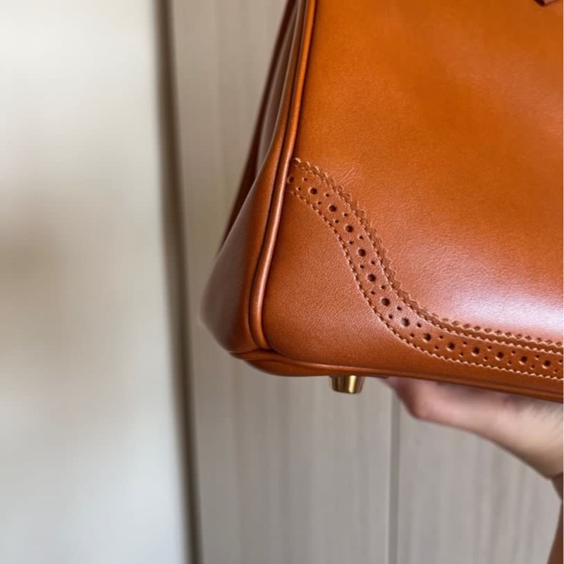 Hermes愛馬仕 Ghillies Caramel Birkin 30 焦糖色 限量 蕾絲系列 Tad皮-8