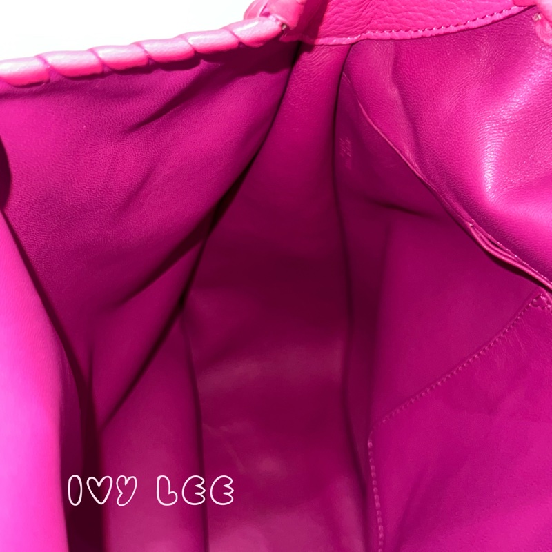 LOEWE Granada Anagram 單肩包 手提包 桃粉皮革 正品 二手精品-4