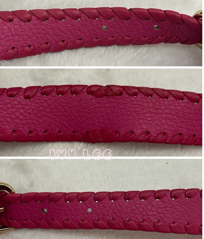 LOEWE Granada Anagram 單肩包 手提包 桃粉皮革 正品 二手精品-13