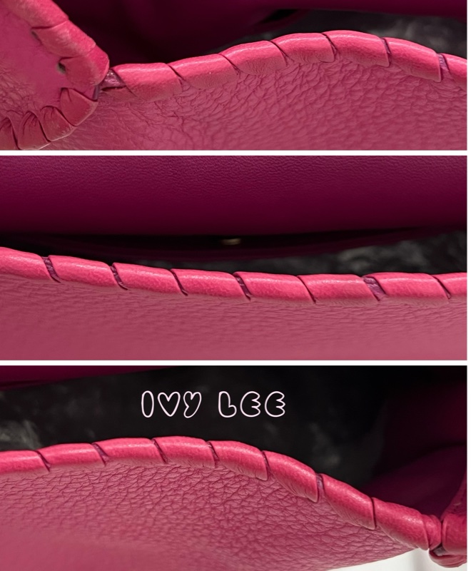 LOEWE Granada Anagram 單肩包 手提包 桃粉皮革 正品 二手精品-19