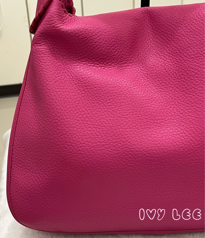 LOEWE Granada Anagram 單肩包 手提包 桃粉皮革 正品 二手精品-23