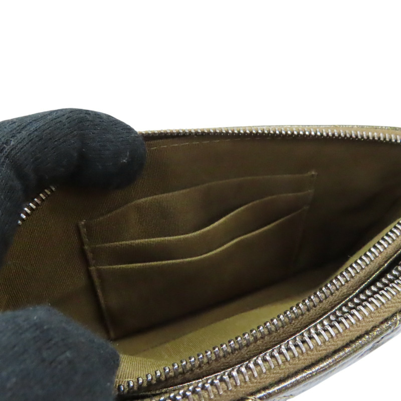 金色皮革 Small Gabrielle Clutch 鍊帶肩背包 流浪包 無卡 A94505-6