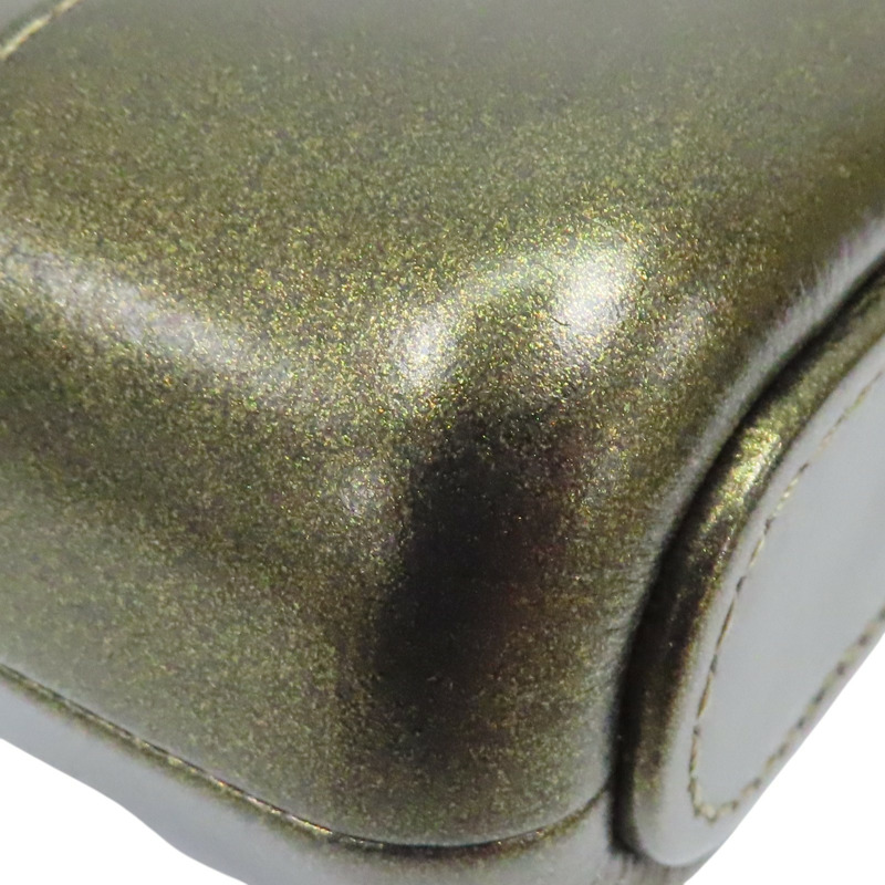 金色皮革 Small Gabrielle Clutch 鍊帶肩背包 流浪包 無卡 A94505-12