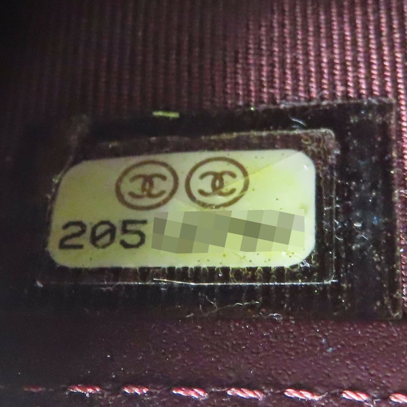 黑色 荔枝紋牛皮 菱格紋 Coco 拉鍊長夾 A50097-7