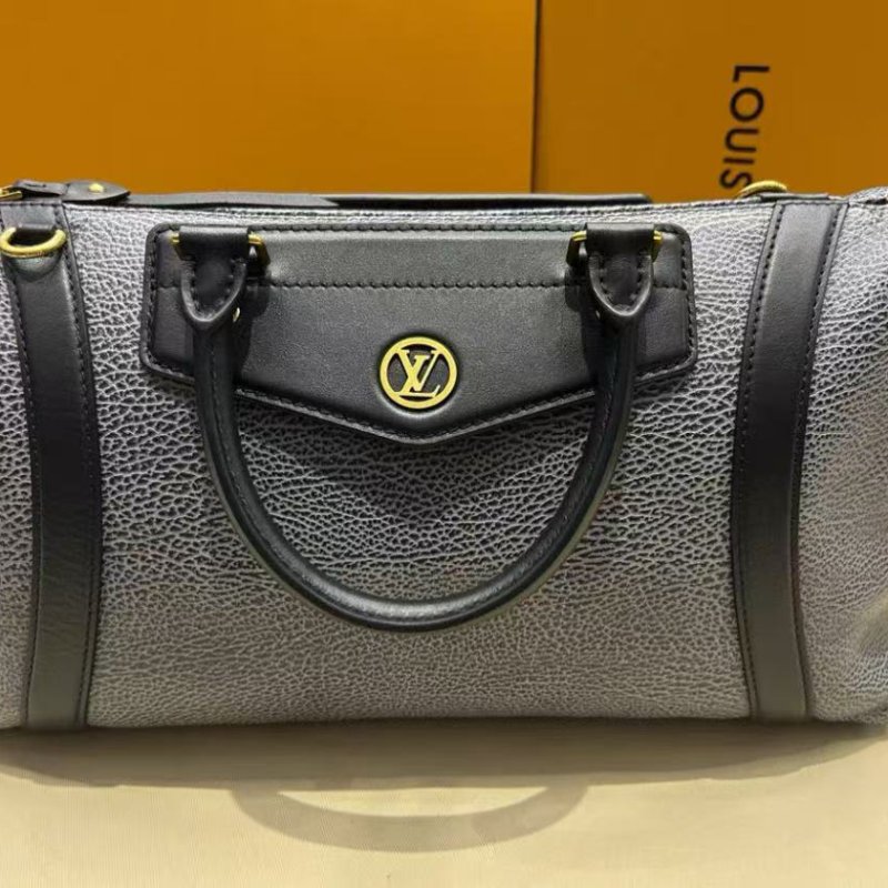 ✨Lv biker 中號機車包牛仔深灰  全新配件齊全-0