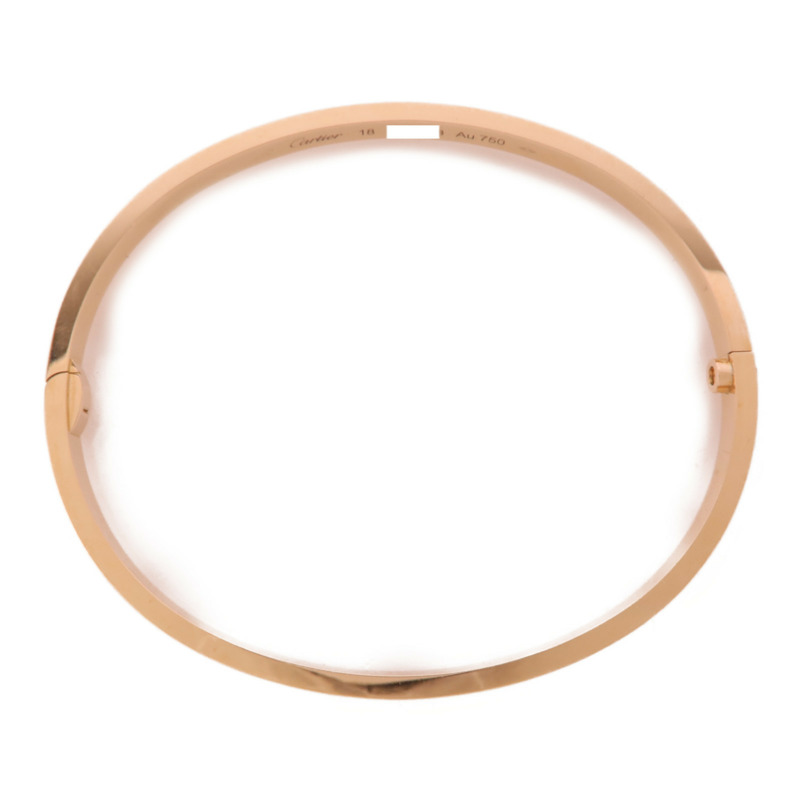 CARTIER 18K玫瑰金Love Bracelet Diamonds鑽石手鐲Cartier#18-3
