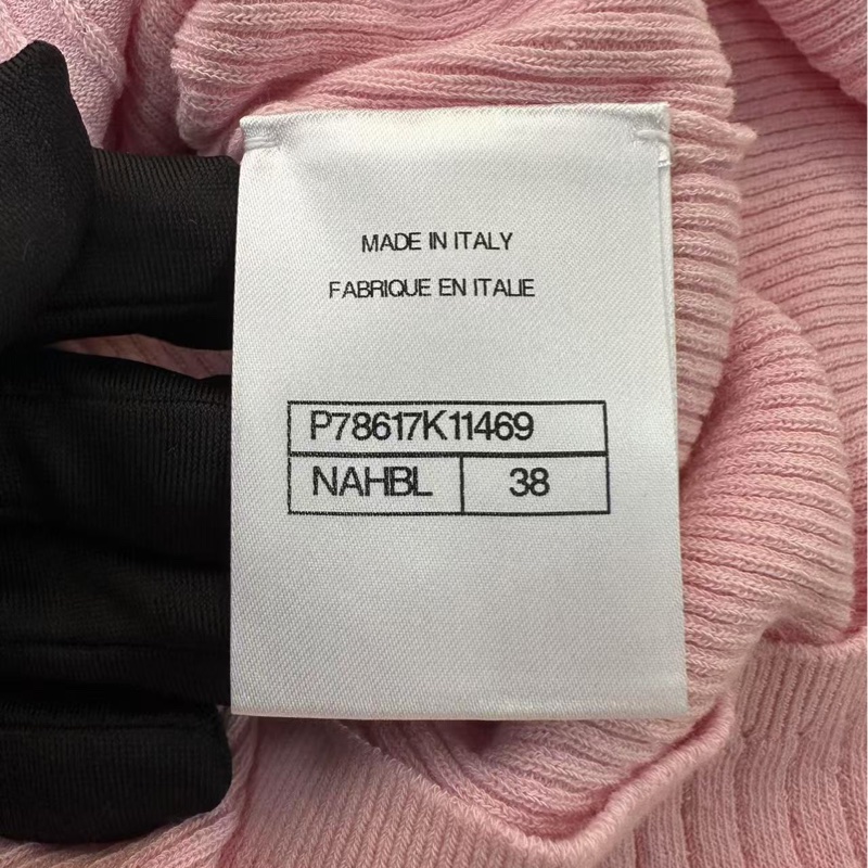 Chanel 2025最新春夏棉質淡淺粉紅T-Shirt Size 38-3