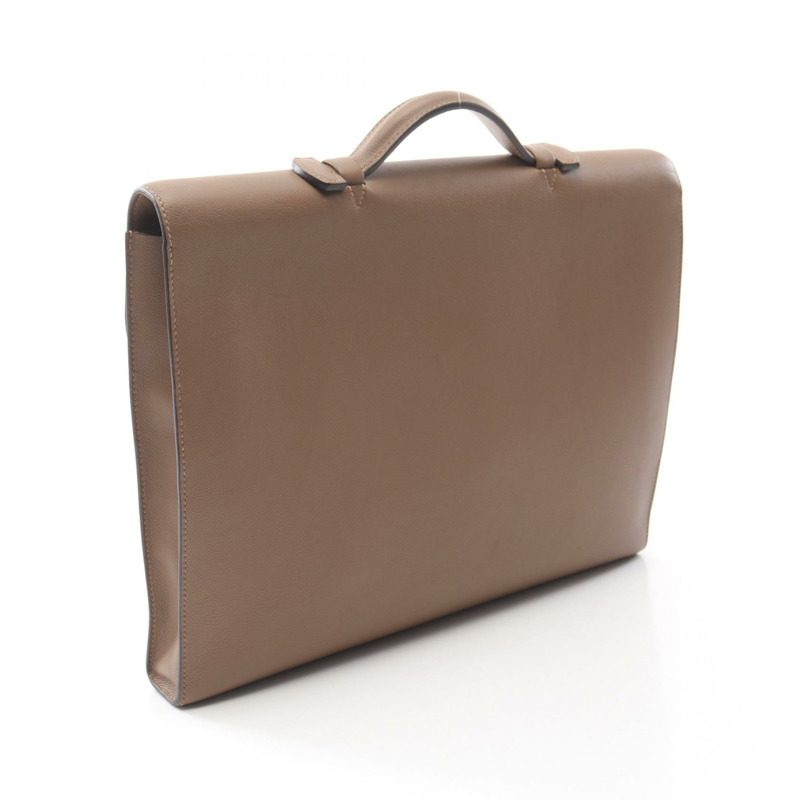 HERMES Sac A depeche Lite 1-37 商務包 D H074409CB18 Evercolor Tabac 駝色-1