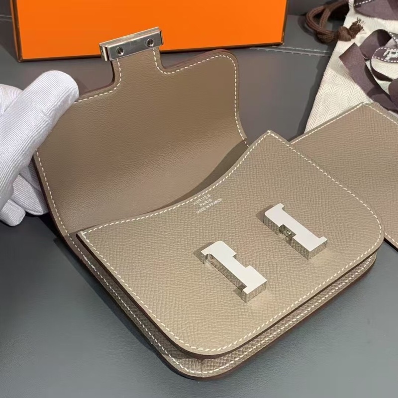 Hermes愛馬仕Conatance 康康Slim大象灰Epsom w刻 小內袋-5