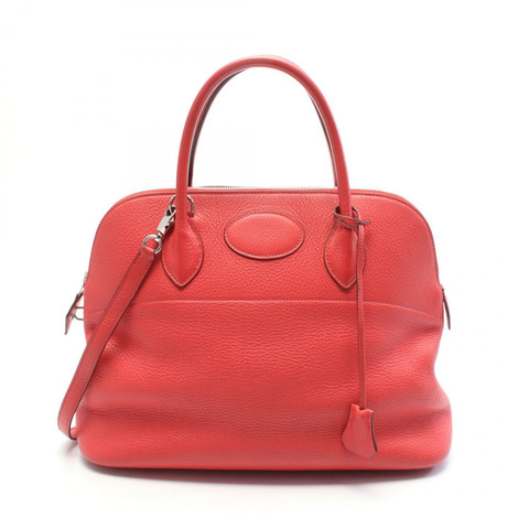 HERMES Bolide 31 手提單肩包 N Taurillon Clemence 皮革紅二手 SHW