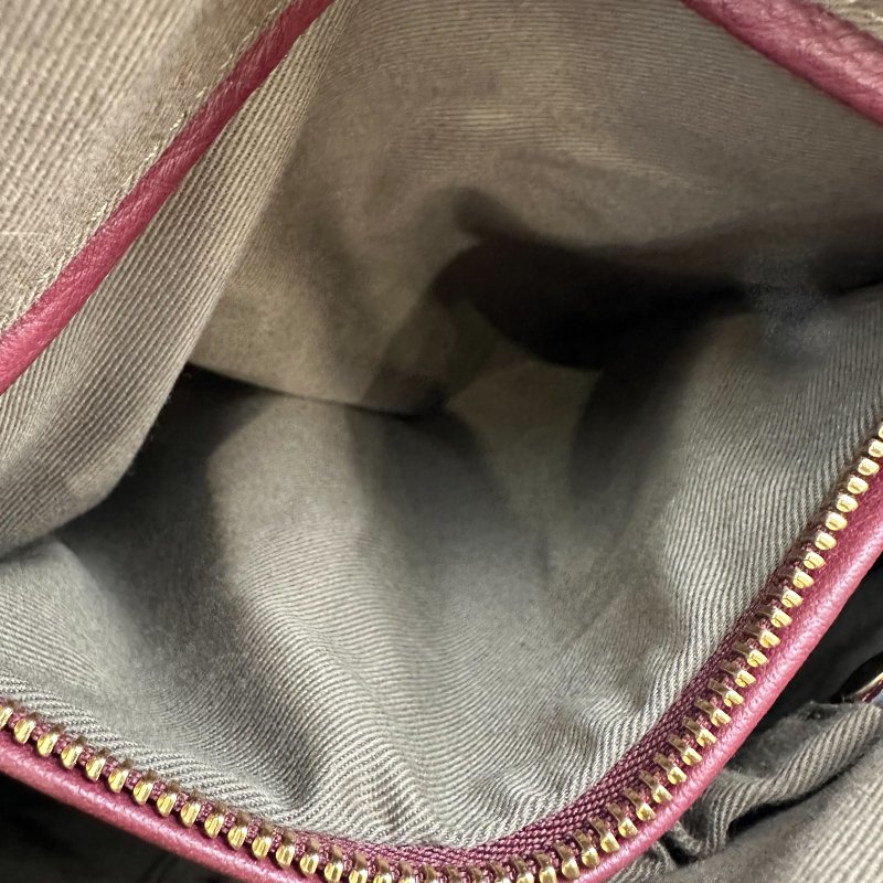 【美收精品】Chloé小牛皮Marcie酒紅色手提側背包 B-12【隔月月中將轉賣至日本 上架期限30天】-15