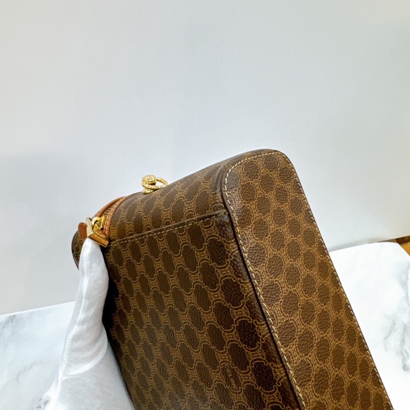 莉亞精品♡ Celine vintage 老花手提化妝箱 二手美包-7