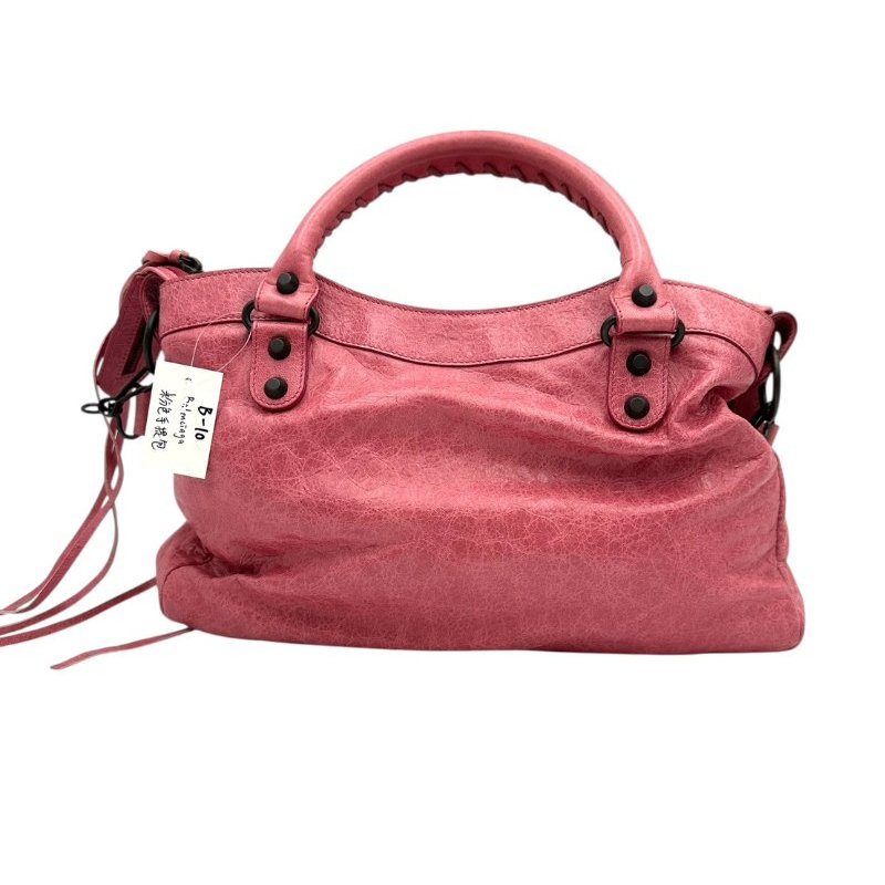 【美收精品】BALENCIAGA  粉紅機車包手提包單肩包 B-10【隔月月中將轉賣至日本 上架期限30天】-1