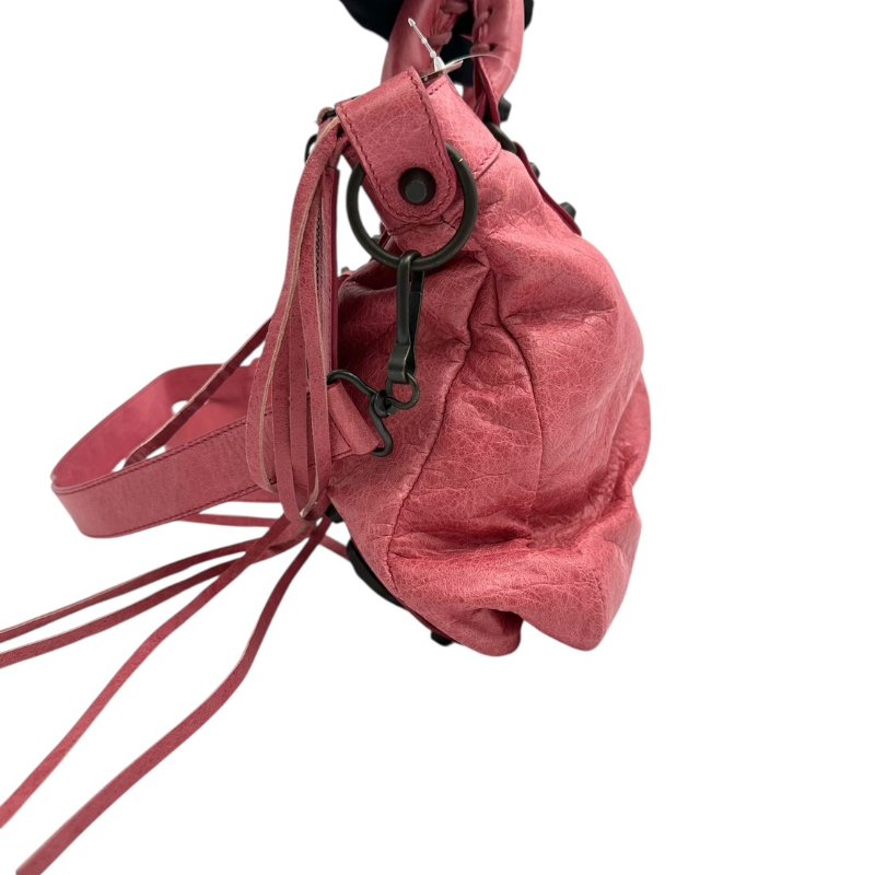 【美收精品】BALENCIAGA  粉紅機車包手提包單肩包 B-10【隔月月中將轉賣至日本 上架期限30天】-3