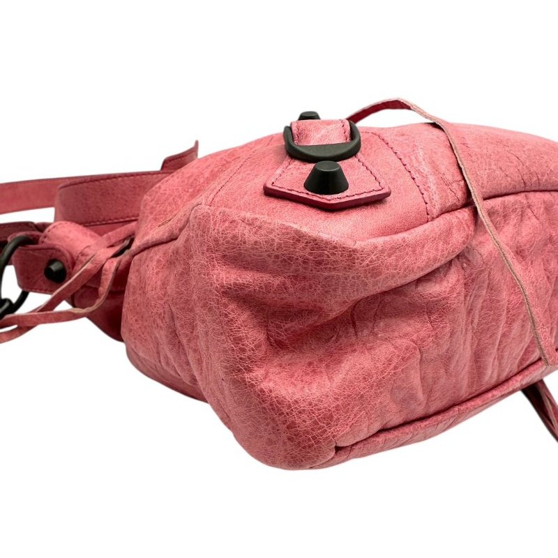 【美收精品】BALENCIAGA  粉紅機車包手提包單肩包 B-10【隔月月中將轉賣至日本 上架期限30天】-6