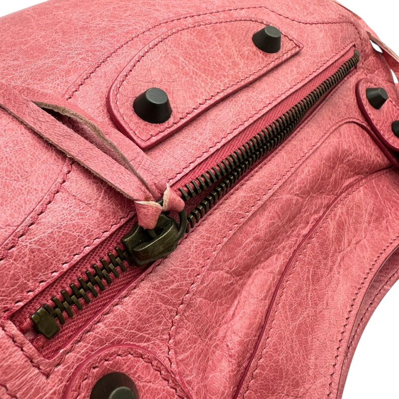 【美收精品】BALENCIAGA  粉紅機車包手提包單肩包 B-10【隔月月中將轉賣至日本 上架期限30天】-8