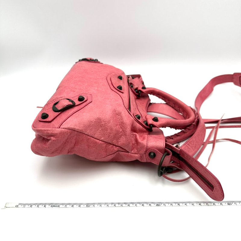 【美收精品】BALENCIAGA  粉紅機車包手提包單肩包 B-10【隔月月中將轉賣至日本 上架期限30天】-14