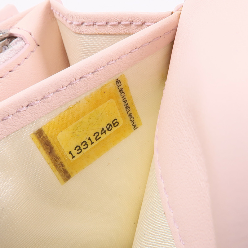 CHANEL 牛皮皮革Long Wallet銀扣長錢包-14