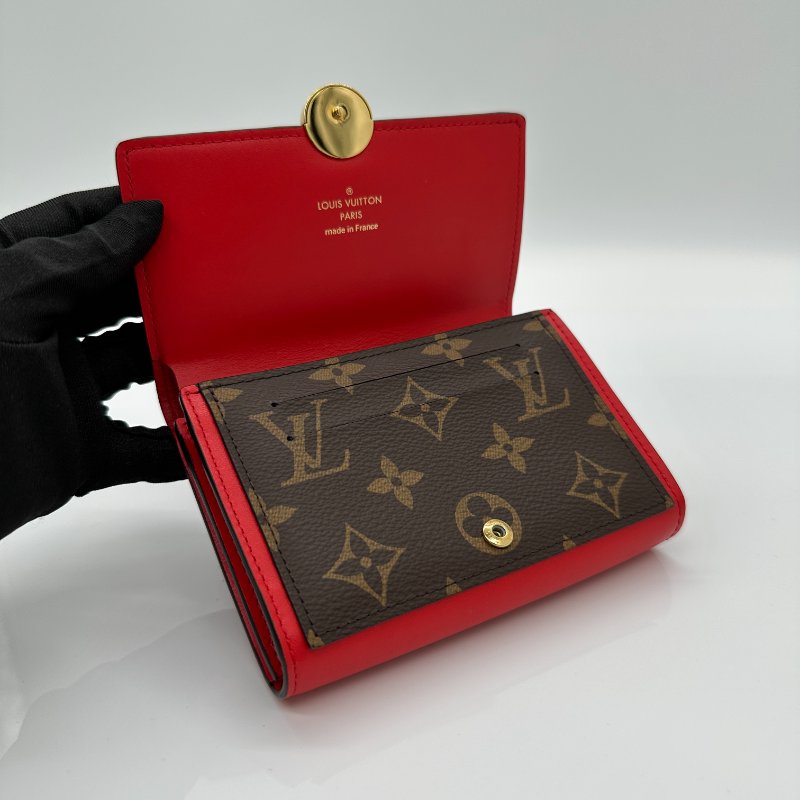Louis Vuitton M64587 FLORE 紅色翻蓋式皮夾-3