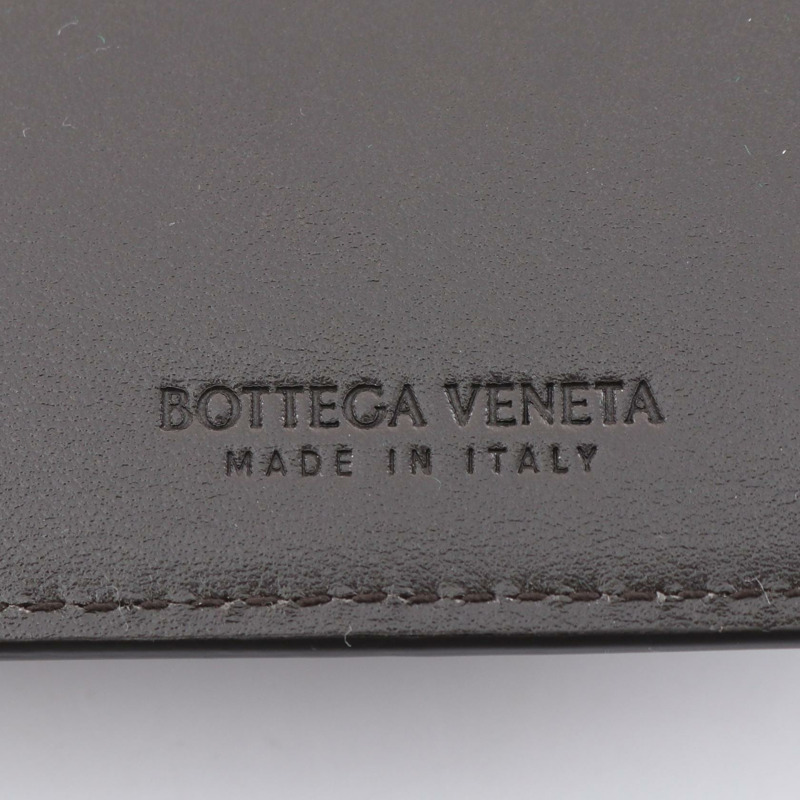 BOTTEGA VENETA Intrecciato 雙折皮夾 681011VCQC12132 皮革棕色全新男女通用-3