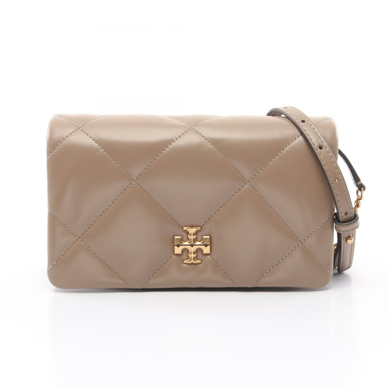 Tory Burch Kira Diamond Quilt 單肩包 158624250 皮革 米色 全新 女款-0