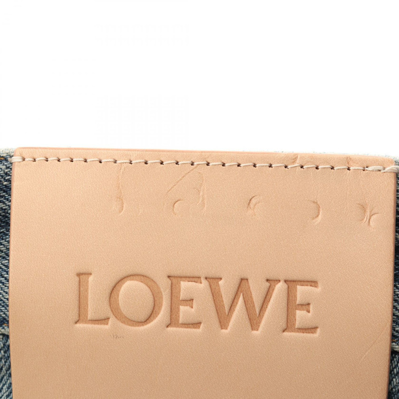 LOEWE 洗水牛仔闊腿牛仔褲 牛仔褲 H526Y11W44639548 棉質海軍藍 全新男款-8