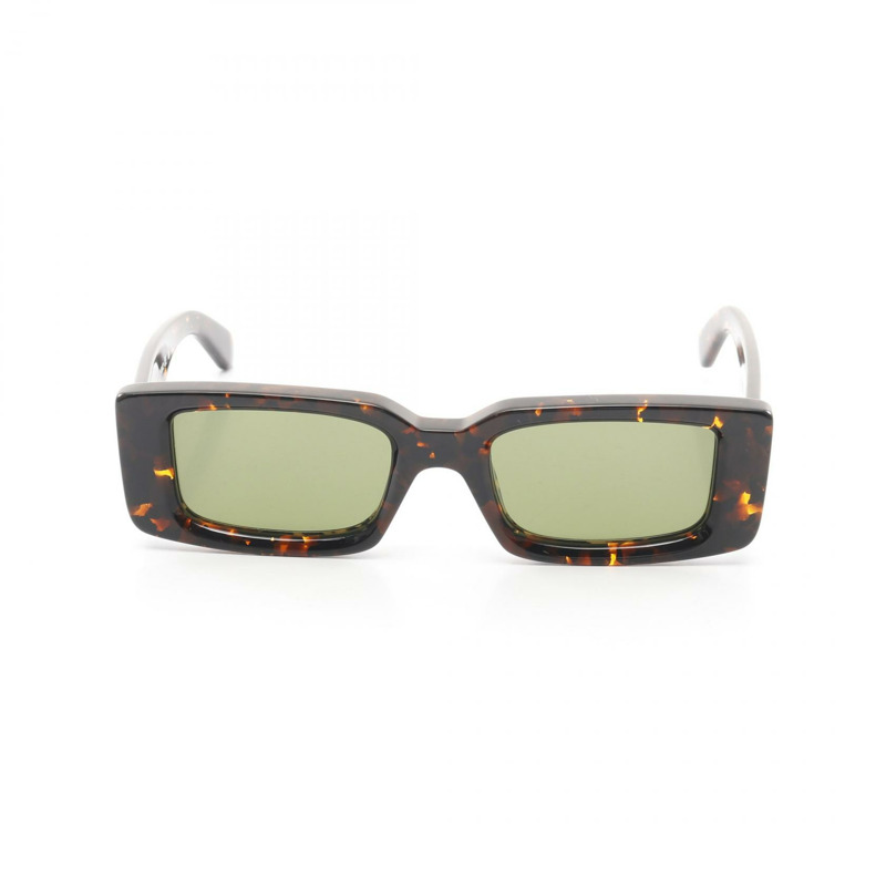 OFF-WHITE Arthur 太陽眼鏡 OERI127C99PLA0016055 塑膠棕黑色全新男女通用-0