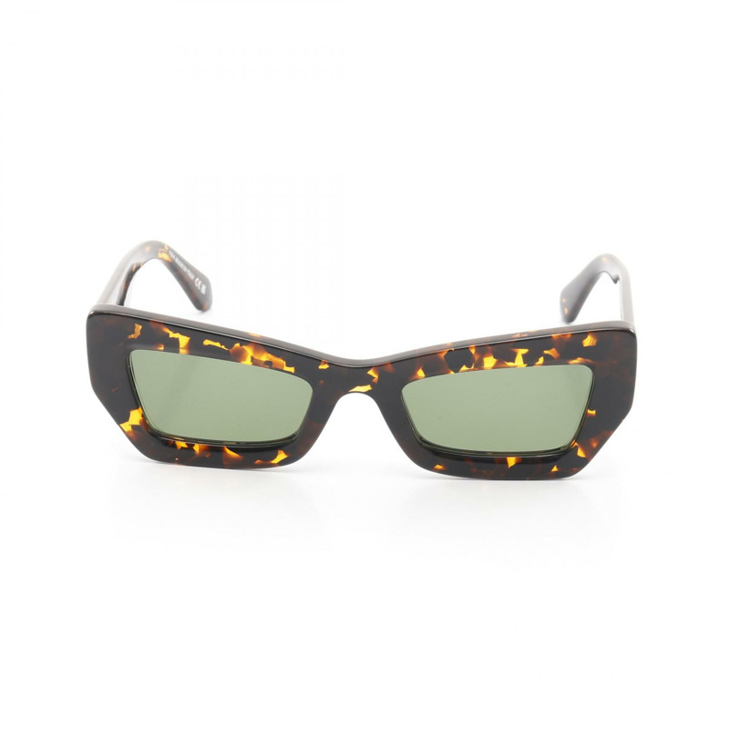OFF-WHITE Arthur 太陽眼鏡 OERI137F24PLA0016055 塑膠棕黑色全新男女通用-0