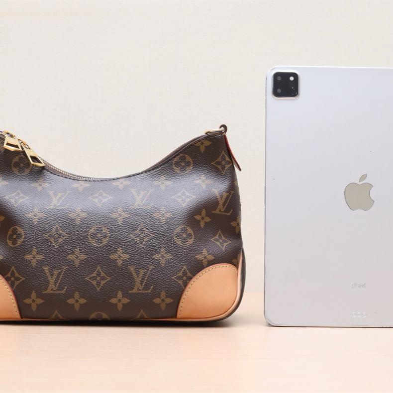 LOUIS VUITTON(路易威登) BOULOGNE 牛角包 可拆卸肩帶 老花 PVC-2