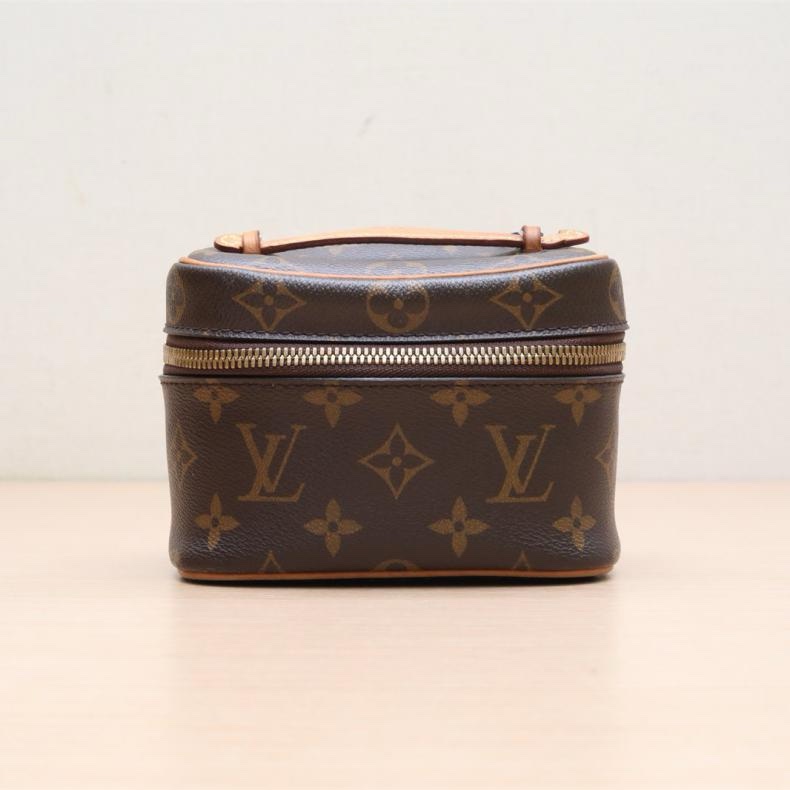 LOUIS VUITTON(路易威登) Nice 化妝包 Nano 14 老花 PVC 晶片-0