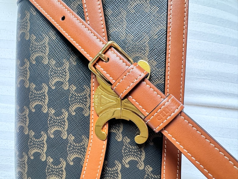 TEEN TRIOMPHE標誌印花牛皮革手袋 lisa同款手袋-5