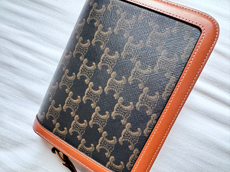 TEEN TRIOMPHE標誌印花牛皮革手袋 lisa同款手袋-10