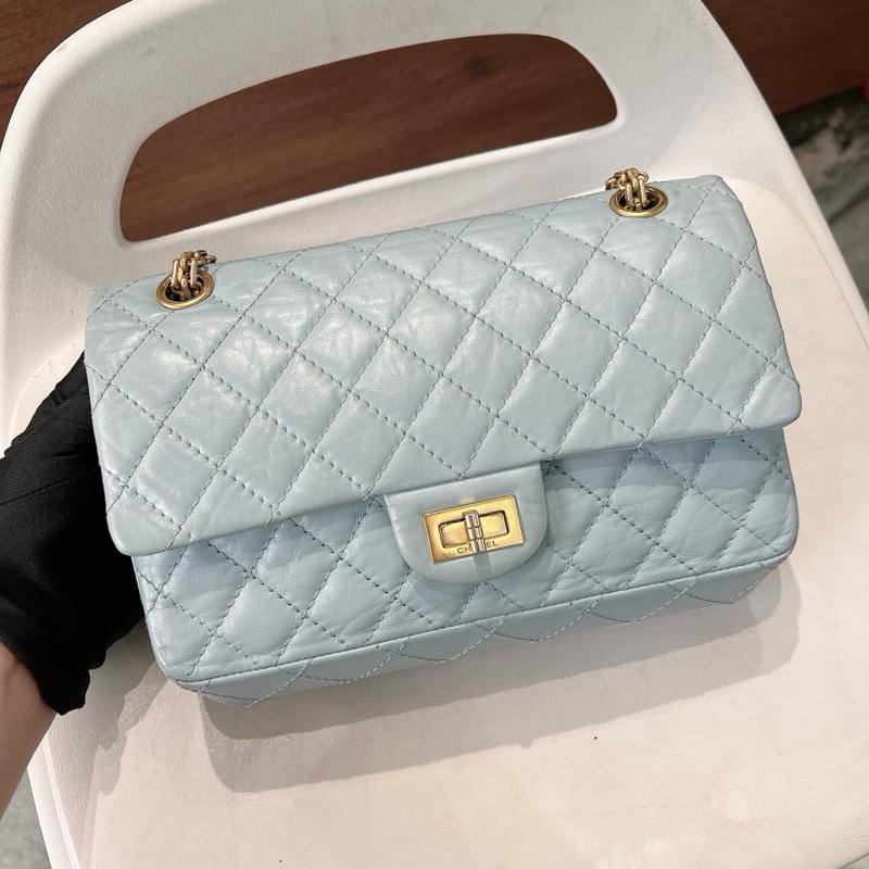 Chanel 香奈兒 2.55 牛皮 嬰兒藍-0