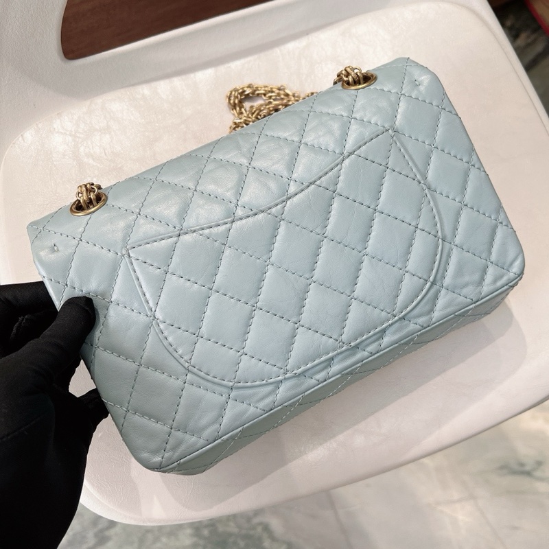 Chanel 香奈兒 2.55 牛皮 嬰兒藍-1