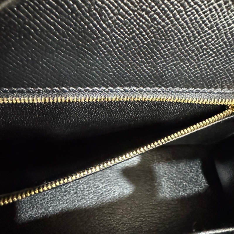 愛馬仕 Hermes Kelly25 黑金 Y刻 Epsom皮 外縫~-25