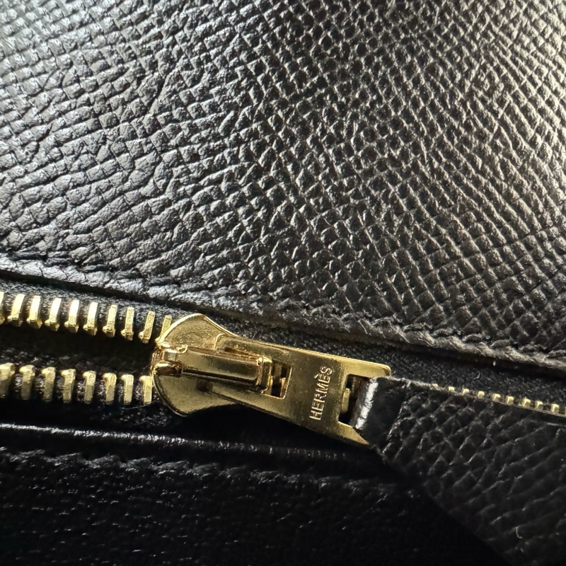愛馬仕 Hermes Kelly25 黑金 Y刻 Epsom皮 外縫~-27