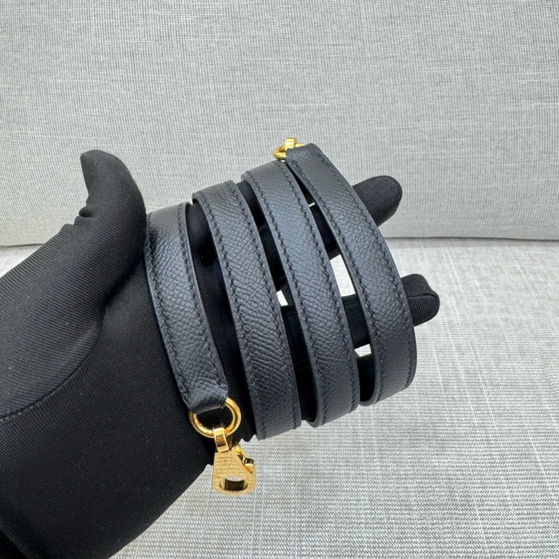 愛馬仕 Hermes Kelly25 黑金 Y刻 Epsom皮 外縫~-30