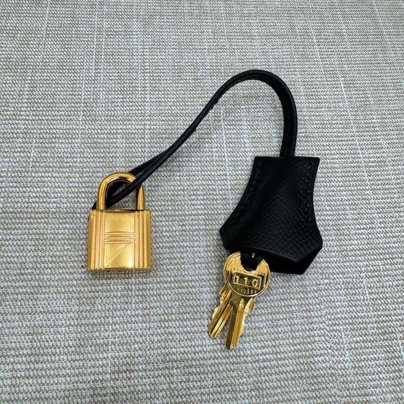 愛馬仕 Hermes Kelly25 黑金 Y刻 Epsom皮 外縫~-32