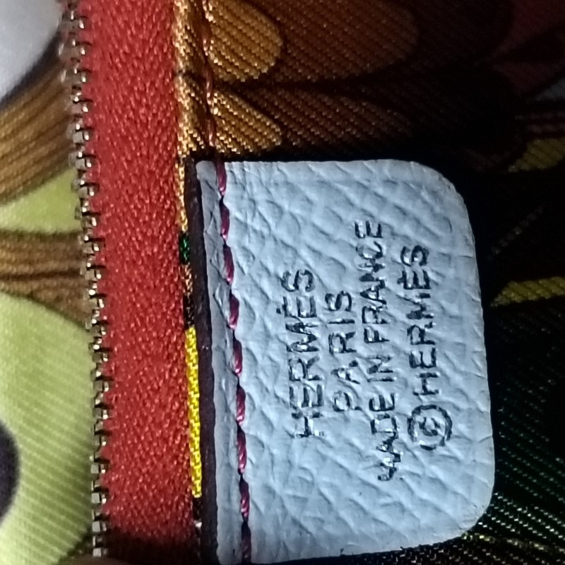 Hermes 絲巾短夾 Y刻 T0 Bleu Brume-25