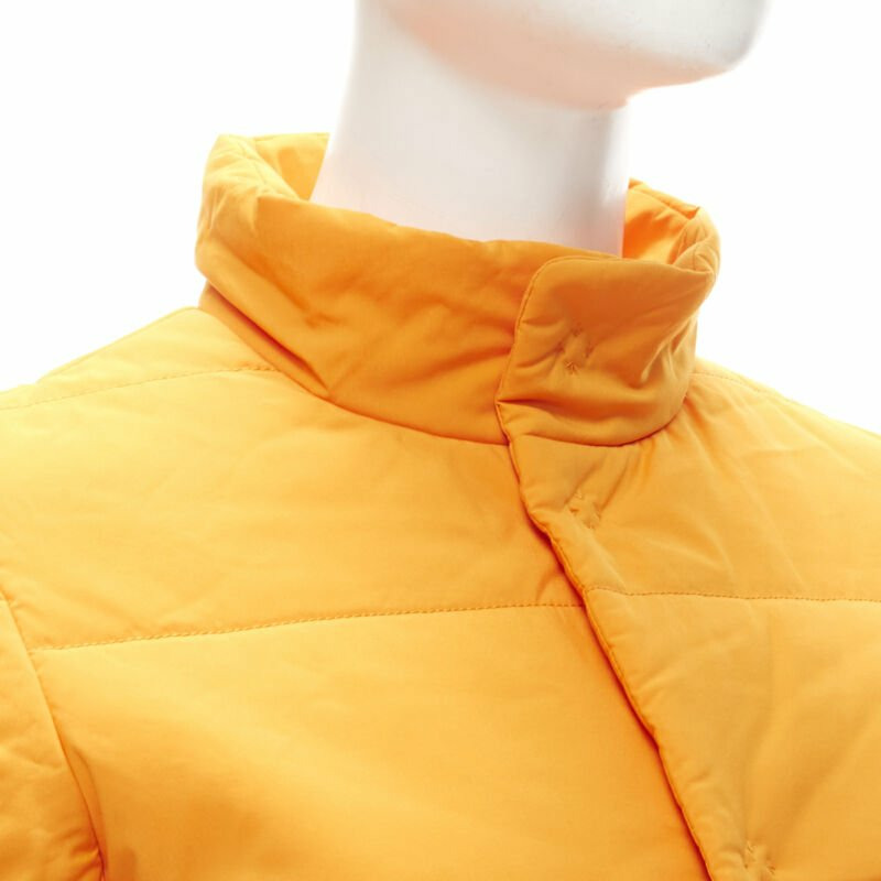 Y3 YOHJI YAMAMOTO ADIDAS orange padded puffer top XS-7