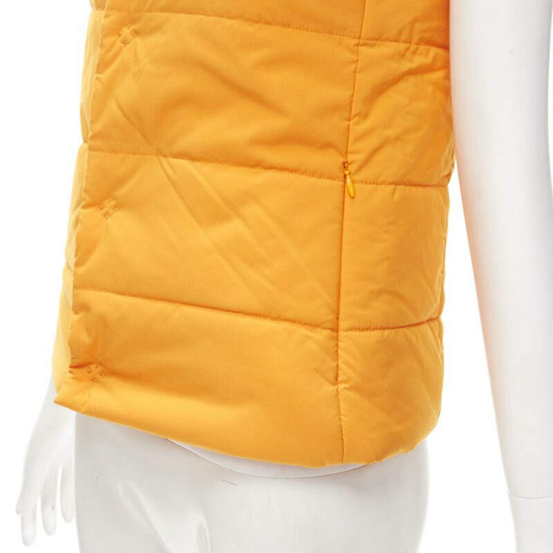Y3 YOHJI YAMAMOTO ADIDAS orange padded puffer top XS-8